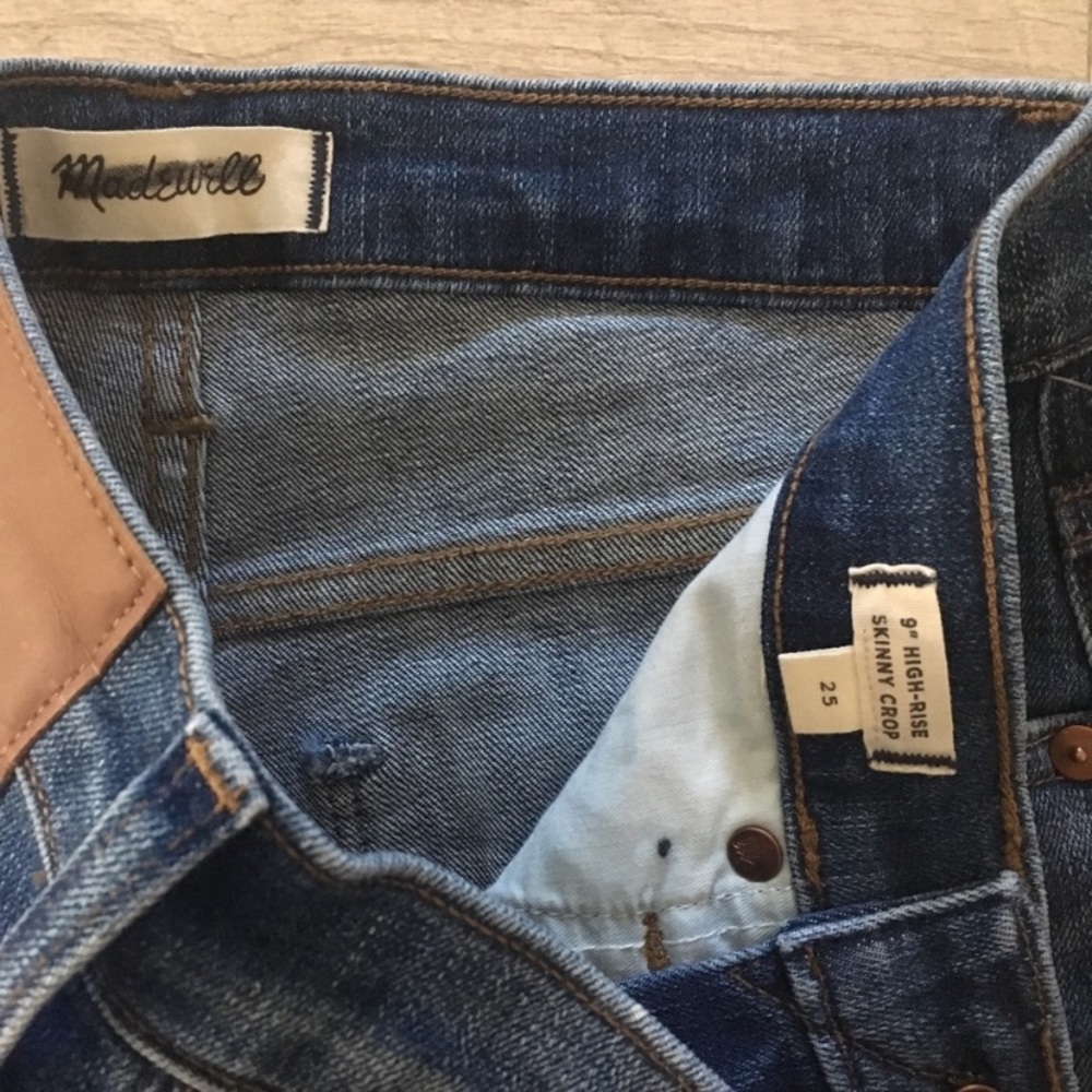 Madewell 9" High-Rise Skinny Crop Jean NEW - Picture 4 of 4